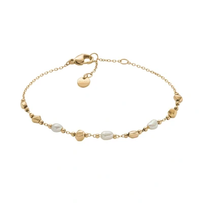 Afbeelding van Skagen Agnethe Pearl SKJ1880710 goudkleurige roestvrijstalen armband voor dames