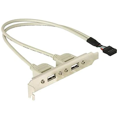 Afbeelding van Delock Slotplaat 2 x USB 2.0 Type A externe aansluiting