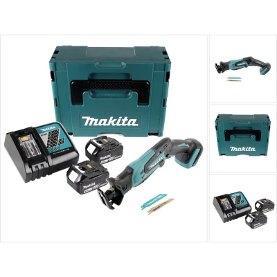 Afbeelding van Makita DJR 183 RMJ accu reciprozaag 18V + 2x 4.0Ah lader Makpac