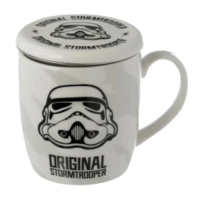 Afbeelding van The Original Stormtrooper Porselein Mok met Thee Infuser &amp; Deksel 350ml