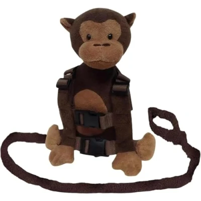Afbeelding van Baby Anti verloren tas, LouisaYork Peuter Cartoon Dierenrugzak, Aap, veiligheidsharnas met riem voor 1 3 jaar oude Kinderwandelen