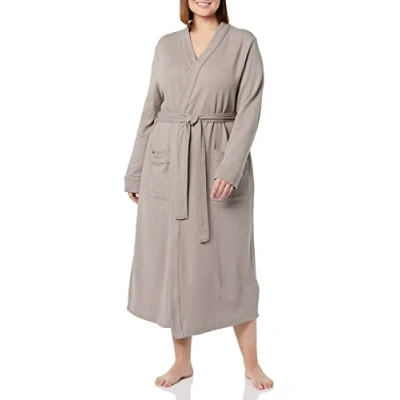 Afbeelding van Amazon Essentials Lichtgewicht gewaad over de volledige lengte voor dames (verkrijgbaar in grote maten), smokey grey, medium