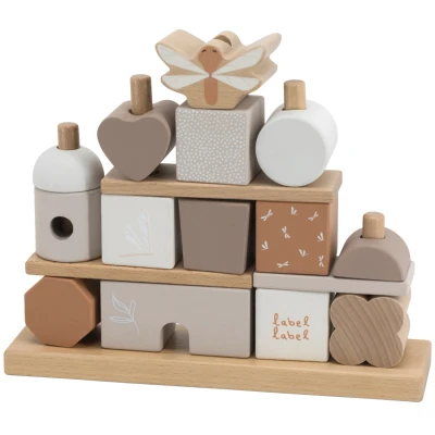 Afbeelding van Label Nougat Houten Blokken LLWT 34376