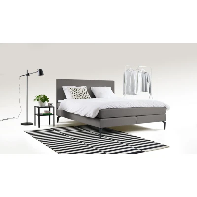Afbeelding van Maxi Boxspring Cisano vlak met gestoffeerd matras 180 x 200 cm light grey
