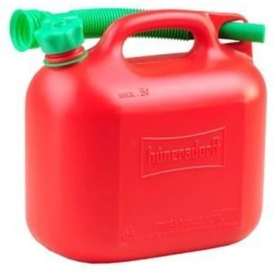 Afbeelding van Jerrycan STANDAARD 5l voor benzine, diesel en andere gevaarlijke stoffen, VN goedkeuring, made in Germany, TÜV geteste productie, rood