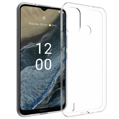 Afbeelding van Nokia G11 Plus Hoesje Siliconen en TPU (zacht) Accezz Softcase/Backcover Transparant Telefoonhoesje