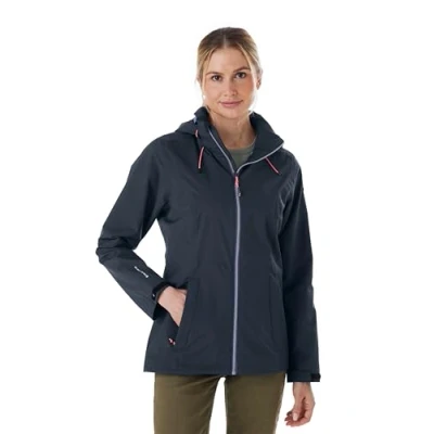 Afbeelding van killtec dames Regenjas/functionele jas waterdicht met capuchon Damen Regenjacke OOKS 1, nachtblau, 36, 43767 000