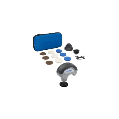 Afbeelding van Dremel PC10 Versa Powerscrubber Elektrische Hogesnelheidschrobber 3.6 V, Set met 9 Multifunctionele Reinigingsponsen en 1 Schrobborstel