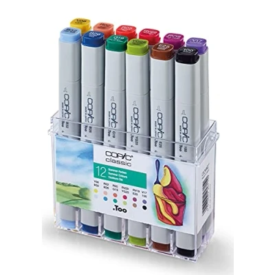 Afbeelding van Copic Marker Set Zomerkleuren 12 stuks