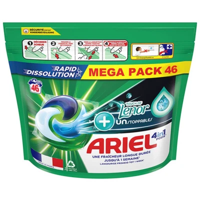 Afbeelding van Ariel 4in1 Wasmiddel Pods Color Lenor Unstoppables 46 stuks