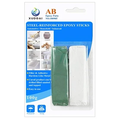 Afbeelding van Epoxy Putty Stick, XUDOAI 100g Hard en Snel Reparatie Lijm Metaal, Kunststof, Glas, Keramische Multifunctionele Scheuren, Vullingen voor Quick Fixes