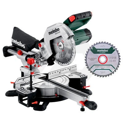 Afbeelding van Metabo KGS 216 M Afkortzaagmachine Met 2 Zaagbladen