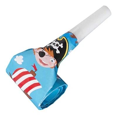 Afbeelding van Amscan Roltong Piraten 30 Cm Blauw 8 Stuks