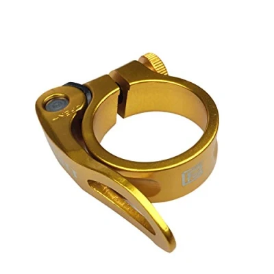 Afbeelding van PLATT Fiets zadelklem met snelspanner aluminium legering 28,6/31,8/34,9 mm goud
