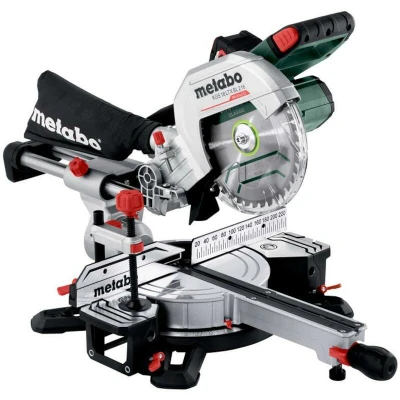 Afbeelding van Metabo KGS 18 LTX BL 216 Accu kapzaag, V, 2 x 5,2 Ah Li Power, oplader ASC 55, met trekfunctie, klasse M, zaag, robuuste bouwpakketten