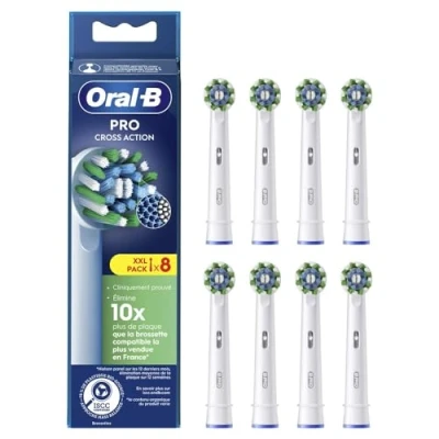 Afbeelding van Oral B Pro Cross Action Borstels voor elektrische tandenborstels, 8 stuks
