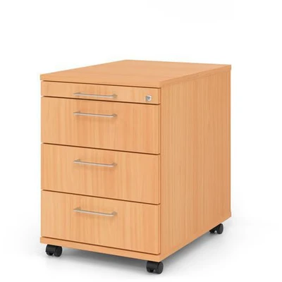 Afbeelding van SIGNA AC30 BS Rolcontainer Beuken Hout met 3 lades Metalen beugelhandgreep