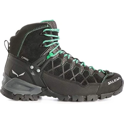 Afbeelding van Salewa Dames WS Alp Trainer Mid Gore TEX Wandelschoenen, Black Out/Agata, 36.5 EU