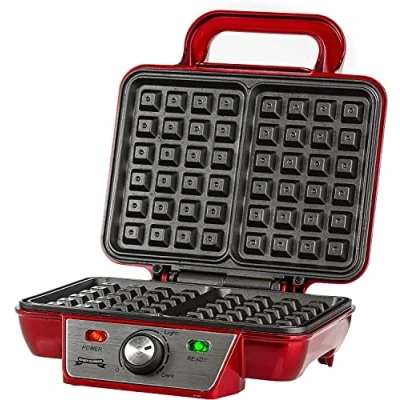 Afbeelding van Gadgy Wafelijzer Wafelmaker 2 Wafels per keer Waffle Maker Anti Aanbaklaag 1000 Watt Regelbare Thermostaat