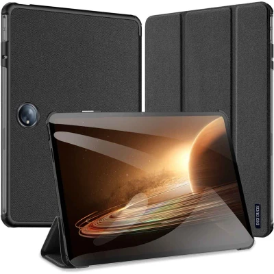 Afbeelding van OnePlus Pad Hoes: Dux Ducis Domo Bookcase Zwart Kunstleder Tablet Hoezen