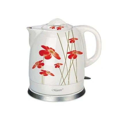 Afbeelding van Feel Maestro MR 066 RED FLOWERS waterkoker 1,5 l 1200 W Rood, Wit