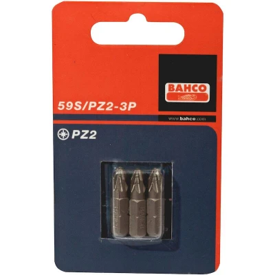 Afbeelding van Bahco x3 bits pz1 25mm 1/4&quot;inch dr standard 59S/PZ1 3P
