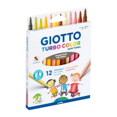 Afbeelding van Viltstift Giotto Turbo Color skin tones 12st