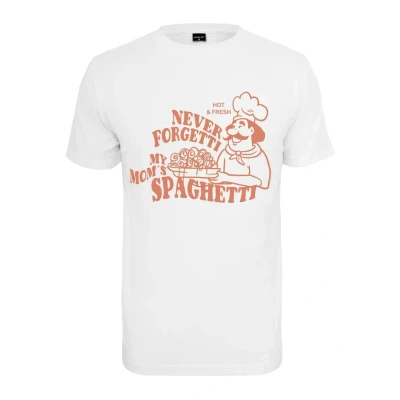 Afbeelding van Mister Tee Spaghetti Tshirt print, Heren, Maat: Small, White