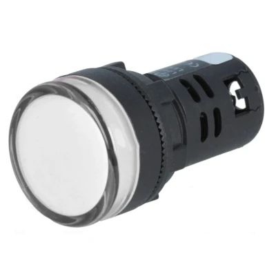 Afbeelding van Controlelampje LED indicator 24V 22mm Wit