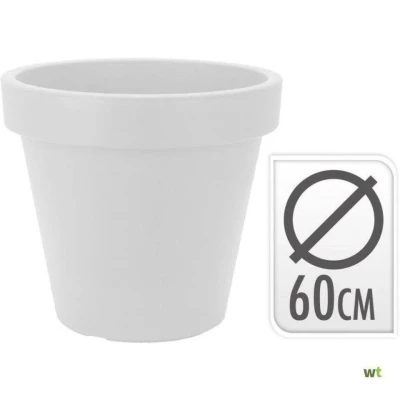 Afbeelding van Bloempot rond 60 x 52 cm wit Nampook