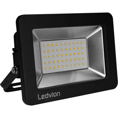 Afbeelding van Ledvion LED Breedstraler, Incl. 0.5M kabel, 50 watt Osram 4000K 6000 lumen werklamp, outdoor Breedstraler IP65 waterdicht, met snelkoppeling