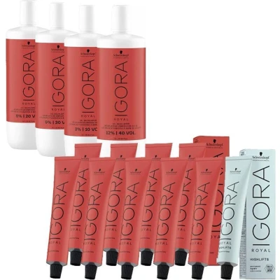 Afbeelding van Schwarzkopf Igora Royal Haarkleuring ZZP Startpakket bundel/set/pakket