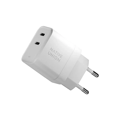 Afbeelding van Native Union Fast GaN oplader PD 35W Ultra compacte Power Delivery compatibele USB C tot voor MacBook Air, iPads, iPhones en meer (Wit)