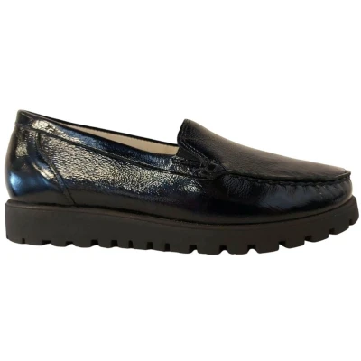 Afbeelding van Waldlaufer Instapper 529001 143 194 Hegli Blauw Lak Wijdte H