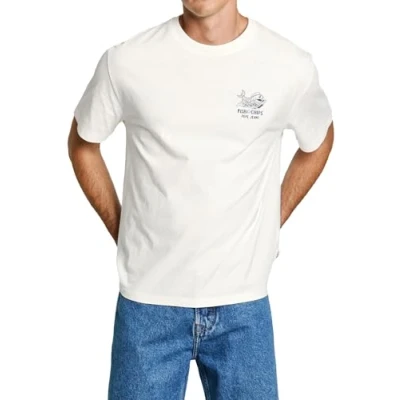 Afbeelding van Pepe Jeans Heren Suan Tee, T shirt, wit, L, Wit (Off White), L