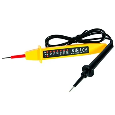 Afbeelding van Electraline 58200 Tester met 8 functies, 6 400 V, zwart/geel