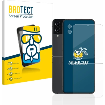Afbeelding van BROTECT Screenprotector voor Samsung Galaxy Z Flip 4 (Voor+Camera) Folie Beschermfolie Beschermglas transparant