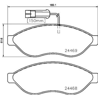 Afbeelding van Brembo Remblokset P 23 143