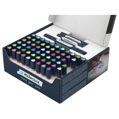 Afbeelding van Schneider stift Twinmarker set Paint It 040 30 kleuren + 11 houders blender S ML04010901