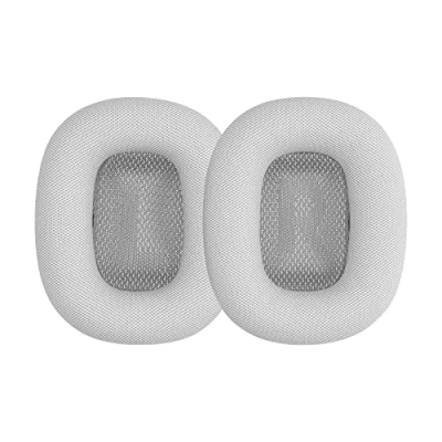Afbeelding van kwmobile 2x oorkussens geschikt voor Apple AirPods Max Earpads koptelefoon in zilver