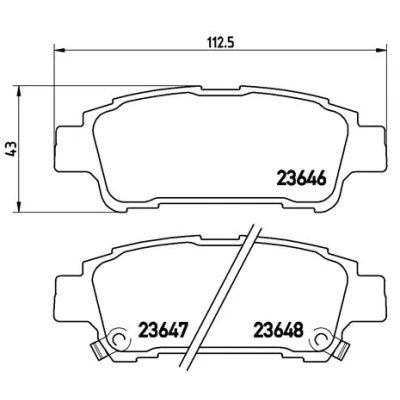 Afbeelding van Brembo Remblokset P 83 056