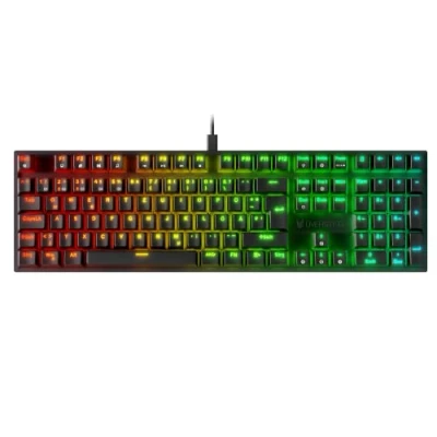 Afbeelding van Oversteel KOVAR USB Gaming toetsenbord, RGB achtergrondverlichting, Outemu blauwe mechanische schakelaar, Anti hosting, Duitse lay out PC/MAC/Android