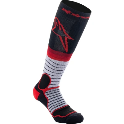 Afbeelding van Alpinestars 2024 MX Pro Crosssokken Zwart / Grijs Rood maat S