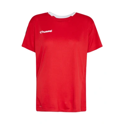 Afbeelding van Hummel Hmlauthentic Tshirt print, Dames, Maat: 36, True red