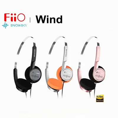 Afbeelding van FiiO Snowsky Wind ON Ear hoofdtelefoon Hi Res audio 3,5 mm met microfoon 40 dynamische driver