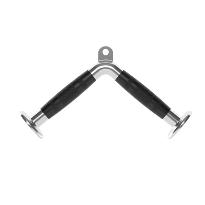 Afbeelding van Focus Fitness Triceps Bar Stang Bicep Pulldown Rubberen bekleding