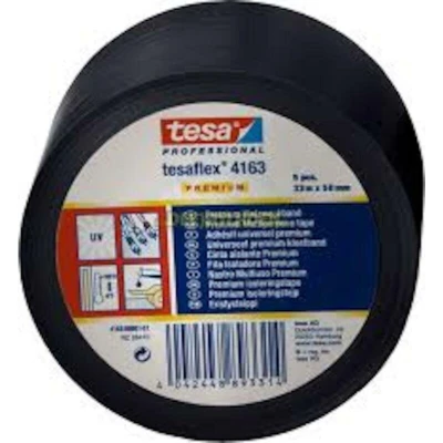 Afbeelding van tesa PREMIUM 04163 00003 02 Isolatietape tesaflex 4163 Zwart (l x b) 33 m 12 mm 1 stuk(s)