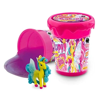 Afbeelding van CRAZE Magic Slime Galupy slijm voor kinderen, met prachtige eenhoorn speelfiguur, slijmset, 110 ml blikje verrassing, kinderslijm, veilig en geurneutraal