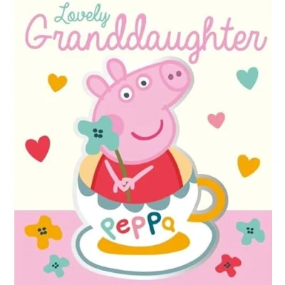 Afbeelding van Kleindochter verjaardagskaart, verjaardagskaart voor kleindochter, Peppa Pig haar