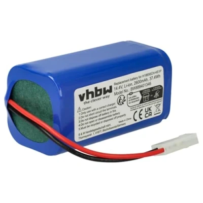 Afbeelding van vhbw Accu compatibel met Xiaomi Mijia G1, Mi Robot Vacuum Mop stofzuiger (2600mAh, 14,4V, Li Ion)